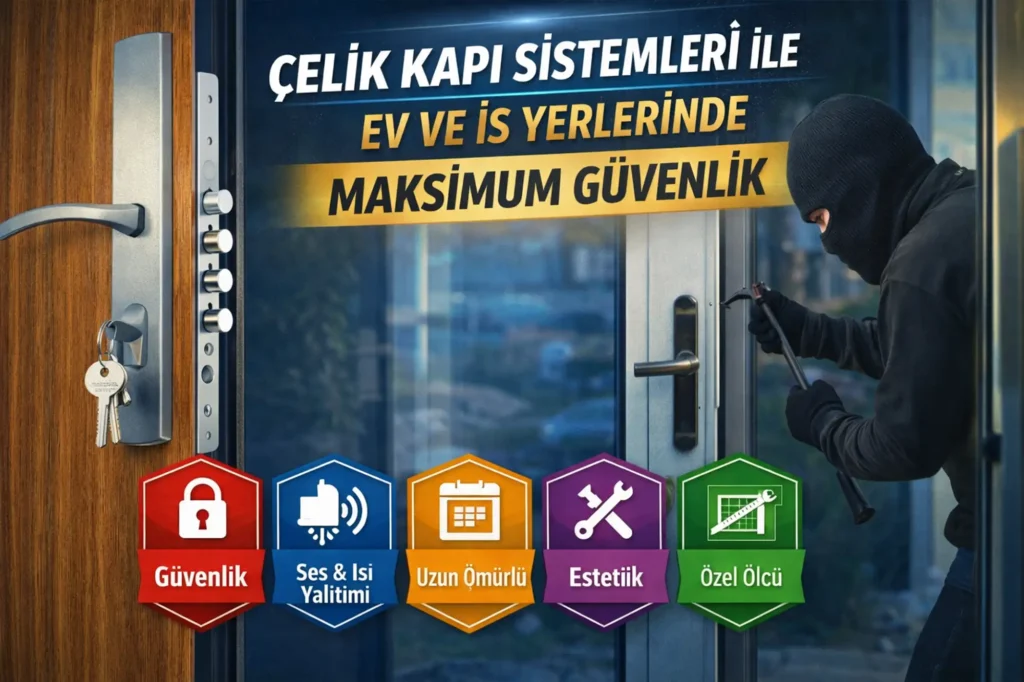 Çelik Kapı Sistemleri ile Ev ve İş Yerlerinde Maksimum Güvenlik